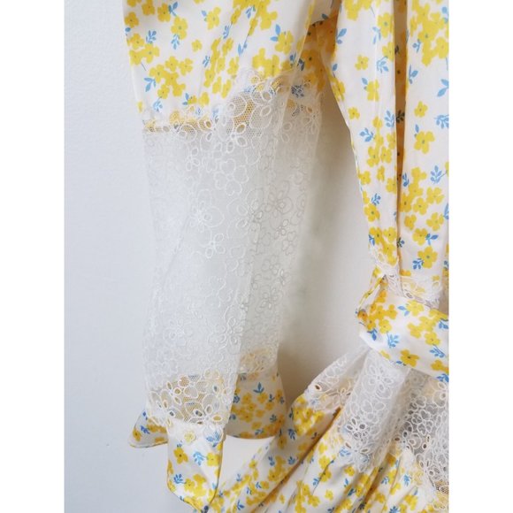 For Love & Lemons Women's Sz. M Daffodil Robe Collab with Victoria Secrets - Picture 12 of 13